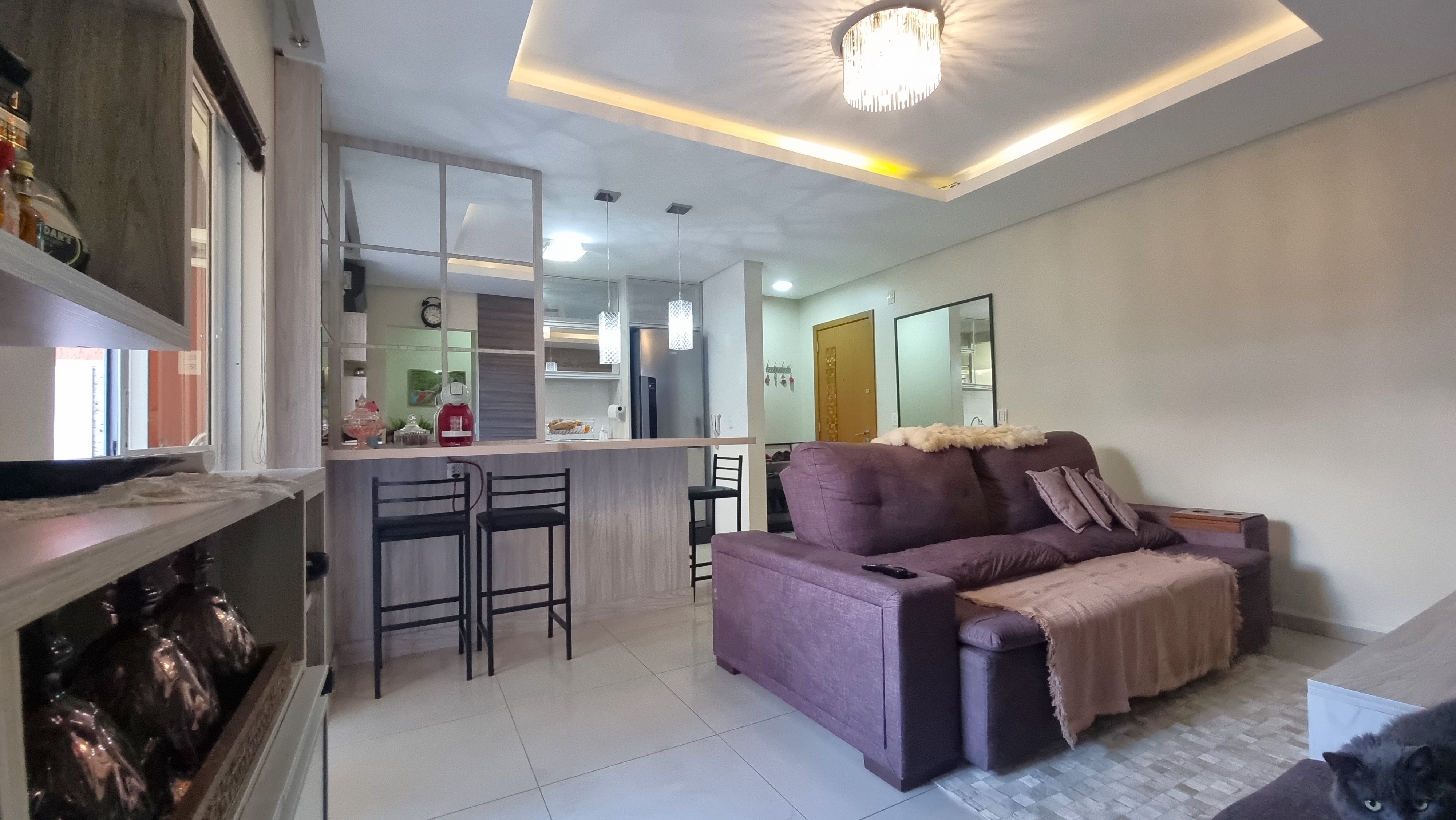apartamento semi mobiliado em caçador
